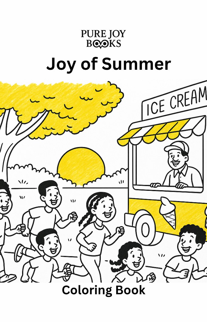 Joy of Summer coloring book cover