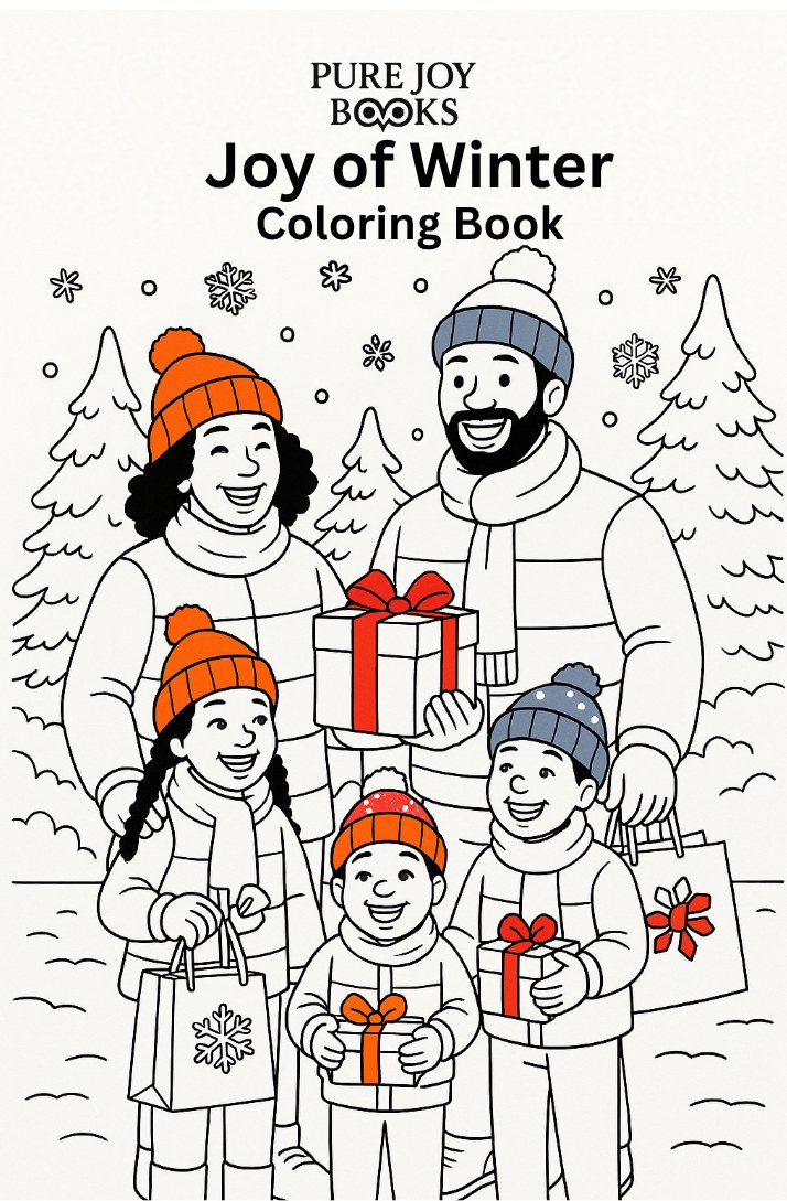 Joy of Winter coloring book cover