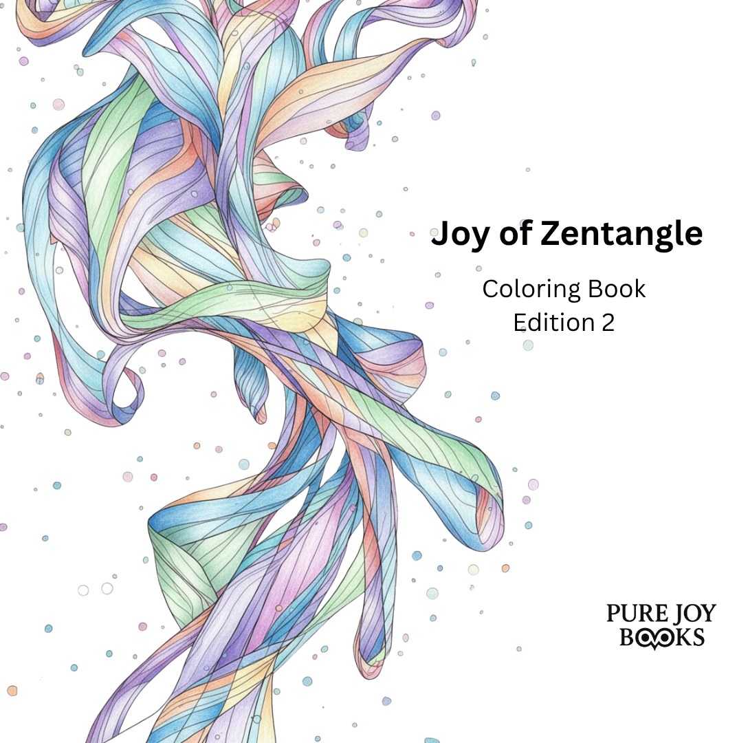 Joy of Zentangle coloring book cover